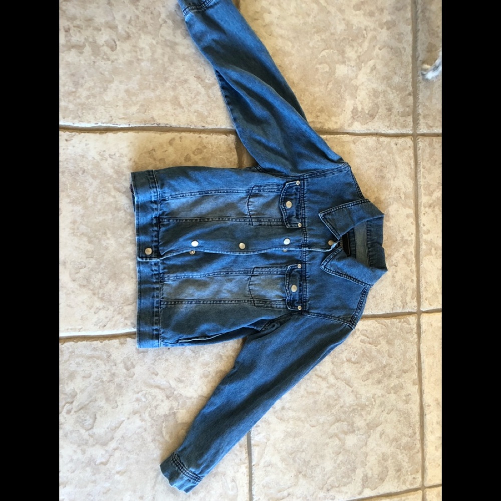 Jean jacket girls size 7-8